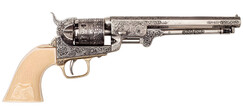 Replika revolver Colt Navy, nikl, rytina, USA 1851