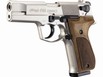 Plynová pistole Walther P88 Compact nikl dřevo cal.9mm