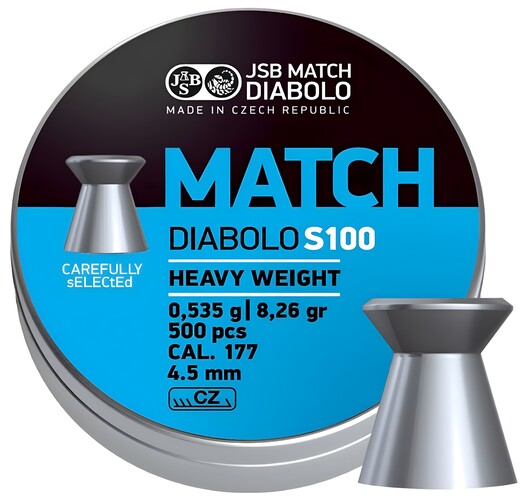 Diabolo JSB Match S100 500ks cal.4,51mm