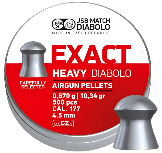 Diabolo JSB Exact Heavy 500ks cal.4,51mm