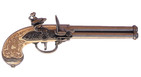 Replika Pistole trojhlavňová s křesacím zámkem
