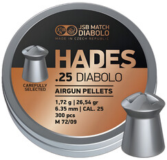 Diabolo JSB Hades 300ks cal.6,35mm