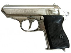 Replika Německá Pistole Waffen-SSPPK, nikl